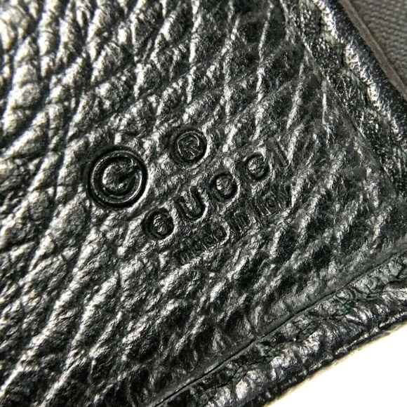 GUCCI CANVAS LEATHER LONG WALLET Vintage - Picture 10 of 11